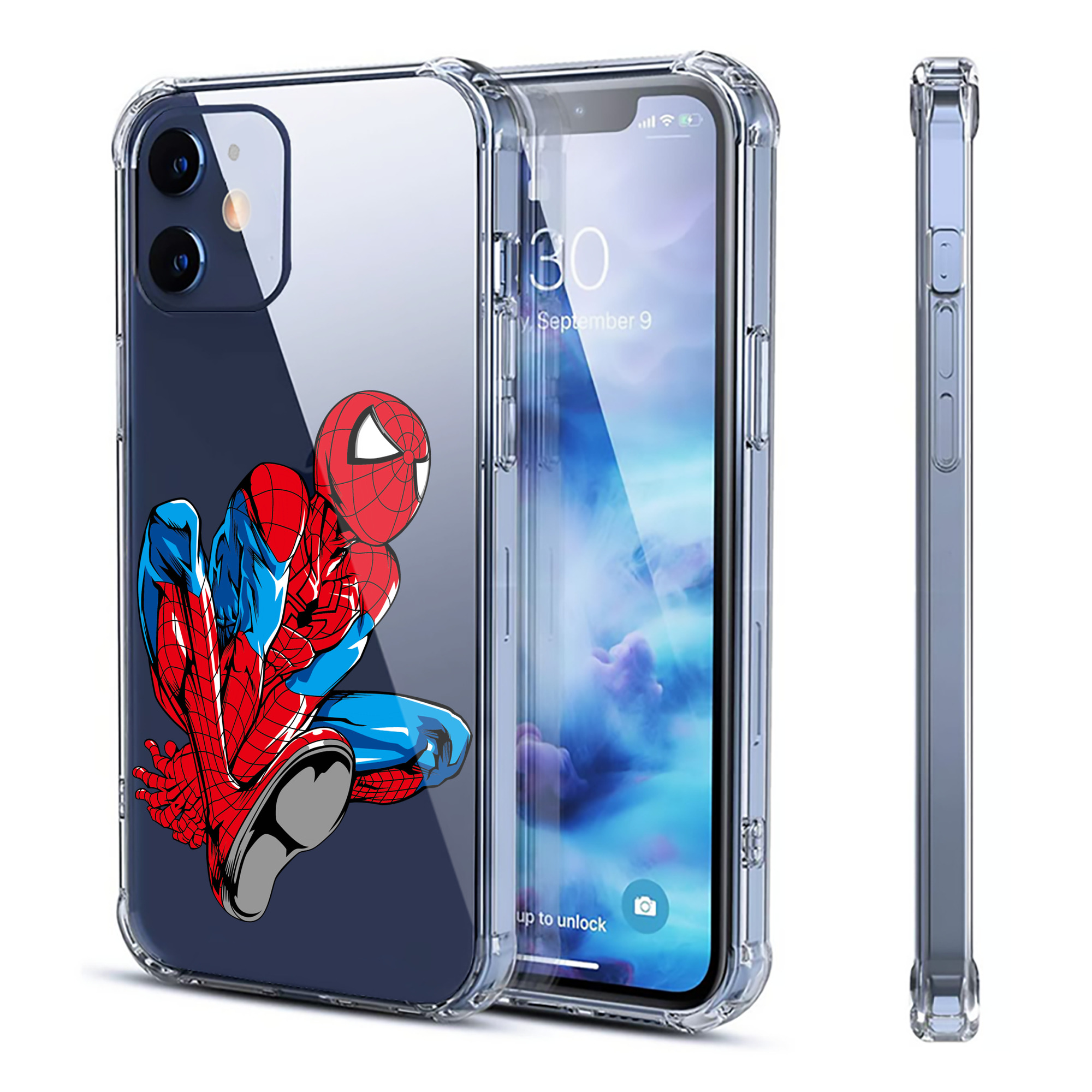 （画像用） アベンジャーズ The Avengers 【iPhone 12シリーズ対応】透明スマホケース（クリアソフトケース）
